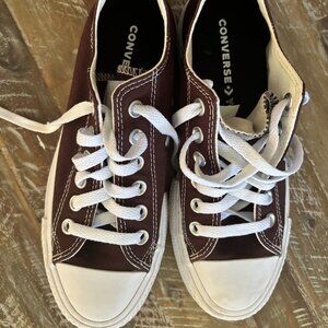 Converse Platform Sneaker, Low Top, Brown, Size 5.5